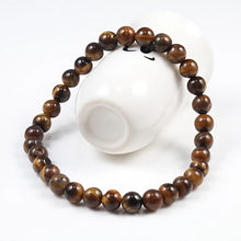 Load image into Gallery viewer, Natural Stone 6/8/10mm Beads Tiger Eye Bracelet Classic Men Women Buddha Black Lava Bracelets Minimalist Yoga Meditation Jewelry
