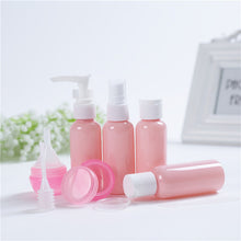 Load image into Gallery viewer, Refillable Travel Bottles Set Package Cosmetics Bottles Plastic Pressing Spray Bottle Makeup Tools Kit For Travel
