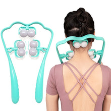Load image into Gallery viewer, Neck Massager for Neck Shoulder Trigger Point Plastic Pressure Point Therapy Neck Massageador Massagem Relieve Hand Roller
