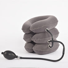 Load image into Gallery viewer, Neck Stretcher Inflatable Air Neck Traction Apparatus Device Soft Neck Cervical Collar Pillow

