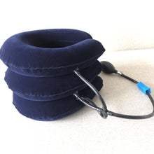 Load image into Gallery viewer, Neck Stretcher Inflatable Air Neck Traction Apparatus Device Soft Neck Cervical Collar Pillow
