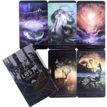 Load image into Gallery viewer, Neon Moon Tarot Deck - Pocket Size with Tuck Box Tarot Cards for Fate Divination Board Game Tarot and A Variety of Tarot Options
