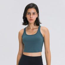 Load image into Gallery viewer, Yoga Bra Buttery Soft Racer back Crop Tank Top Medium Support for Workout Fitness Running
