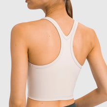 Load image into Gallery viewer, Yoga Bra Buttery Soft Racer back Crop Tank Top Medium Support for Workout Fitness Running
