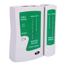 Load image into Gallery viewer, Network Lan Cable Tester Test Rj45 Rj-11 Cat5 Utp Ethernet Tool Cat5 6 E Rj11 8P Portable Network Cable Tester
