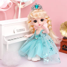 Load image into Gallery viewer, New 13 Movable Jointed Princess Dolls Toys Mini 16cm 1/12 BJD Doll Girls Toys 3D Eyes Makeup Dolls with Clothes
