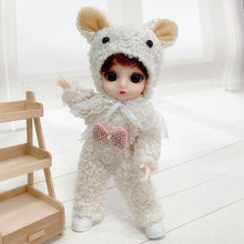 Load image into Gallery viewer, New 13 Movable Jointed Princess Dolls Toys Mini 16cm 1/12 BJD Doll Girls Toys 3D Eyes Makeup Dolls with Clothes
