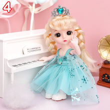 Load image into Gallery viewer, New 16 cm BJD Mini FASHION Toy DOLL With Clothes MINIATUR Kids Dolls Girls Baby Beautiful Dress Up 1/12 Birthday Gifts 3D Eyes
