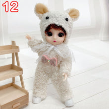 Load image into Gallery viewer, New 16 cm BJD Mini FASHION Toy DOLL With Clothes MINIATUR Kids Dolls Girls Baby Beautiful Dress Up 1/12 Birthday Gifts 3D Eyes
