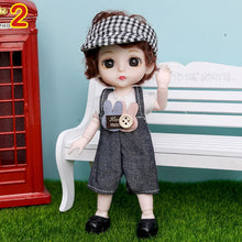 Load image into Gallery viewer, New 16 cm BJD Mini FASHION Toy DOLL With Clothes MINIATUR Kids Dolls Girls Baby Beautiful Dress Up 1/12 Birthday Gifts 3D Eyes
