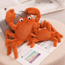 Load image into Gallery viewer, New 22/60cm Funny Doll Intresting Simulation Sea Anime Red Lobster Crab Stuffed Short Hair Plush Toy Birthday Gifts For Kids
