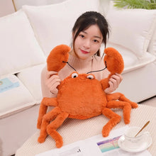 Load image into Gallery viewer, New 22/60cm Funny Doll Intresting Simulation Sea Anime Red Lobster Crab Stuffed Short Hair Plush Toy Birthday Gifts For Kids
