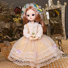 Load image into Gallery viewer, New 30cm 1/6 BJD Doll Little Girl Cute Dress 21 Removable Joint Doll Princess Beauty Makeup Doll Fashion Dress DIY Toy Gift Girl
