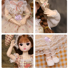 Load image into Gallery viewer, New 30cm 1/6 BJD Doll Little Girl Cute Dress 21 Removable Joint Doll Princess Beauty Makeup Doll Fashion Dress DIY Toy Gift Girl
