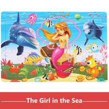 Load image into Gallery viewer, 30pcs Jigsaw Puzzle Kids Wooden Toys Cartoon Animal Wood Puzzle Board Early Learning Baby Educational Toys for Children
