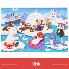 Load image into Gallery viewer, 30pcs Jigsaw Puzzle Kids Wooden Toys Cartoon Animal Wood Puzzle Board Early Learning Baby Educational Toys for Children
