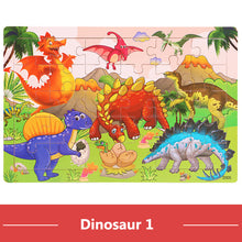 Load image into Gallery viewer, 30pcs Jigsaw Puzzle Kids Wooden Toys Cartoon Animal Wood Puzzle Board Early Learning Baby Educational Toys for Children
