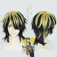 Load image into Gallery viewer, New Anime Tokyo Revengers Hanemiya Kazutora Cosplay Wig Black Golden Short Wig Tokyo Manji Gang Captain Fiber Hair Woman Man
