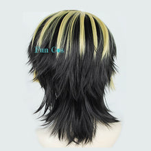Load image into Gallery viewer, New Anime Tokyo Revengers Hanemiya Kazutora Cosplay Wig Black Golden Short Wig Tokyo Manji Gang Captain Fiber Hair Woman Man
