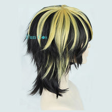 Load image into Gallery viewer, New Anime Tokyo Revengers Hanemiya Kazutora Cosplay Wig Black Golden Short Wig Tokyo Manji Gang Captain Fiber Hair Woman Man
