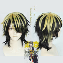 Load image into Gallery viewer, New Anime Tokyo Revengers Hanemiya Kazutora Cosplay Wig Black Golden Short Wig Tokyo Manji Gang Captain Fiber Hair Woman Man
