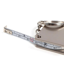Load image into Gallery viewer, Arrival Measuring Tools Stainless Steel Retractable Ruler Tape Measure Keychain Key Ring Gauging Tools Keyring Pull Ruler
