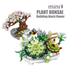 Load image into Gallery viewer, New Bouquet Potted Building Blocks Plant Cherry Tree Succulent Potted DIY Assembled Model Building Blocks Children's Toy Gift
