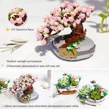 Load image into Gallery viewer, New Bouquet Potted Building Blocks Plant Cherry Tree Succulent Potted DIY Assembled Model Building Blocks Children's Toy Gift
