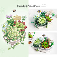 Load image into Gallery viewer, New Bouquet Potted Building Blocks Plant Cherry Tree Succulent Potted DIY Assembled Model Building Blocks Children's Toy Gift
