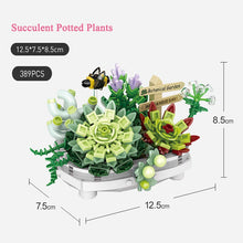 Load image into Gallery viewer, New Bouquet Potted Building Blocks Plant Cherry Tree Succulent Potted DIY Assembled Model Building Blocks Children's Toy Gift
