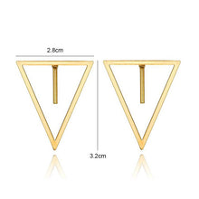 Load image into Gallery viewer, Earrings Fashion Simple Stud Earrings Personality Trend After The Triangle Earrings Wholesale Selling Women's Earrings
