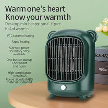 Load image into Gallery viewer, New Electric Heater Desktop Mini Small PTC  Fast Heat  Silent Winter Warmer Machine Room Heating Warmer  500W

