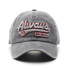 Load image into Gallery viewer, New Fashion Baseball Cap for Women Men Cotton Soft Top Hats Embroidery Letter ALWAYS Summer Sun Caps Casual Snapback Hat Unisex
