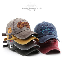Load image into Gallery viewer, New Fashion Baseball Cap for Women Men Cotton Soft Top Hats Embroidery Letter ALWAYS Summer Sun Caps Casual Snapback Hat Unisex
