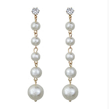 Load image into Gallery viewer, New Fashion Elegant Pearl Long Earrings Style Large Imitation Pearl Pendant Earrings Suitable For Wedding Party Gifts Brincos
