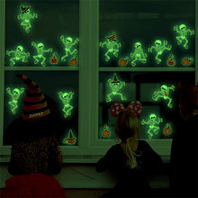 Load image into Gallery viewer, New Halloween Luminous Skull Skeleton Pumpkin Wall Stickers Living Room Bedroom Self-adhesive Declas Room Decor Glow In Dark
