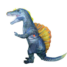 Load image into Gallery viewer, Inflatable Dino T-Rex Spinosaurus Pterosaur Triceratops Adult Velociraptor Costume Mascot Cosplay Halloween Women Man Kid

