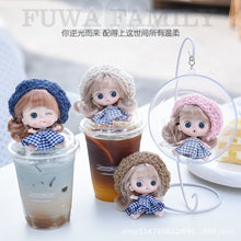 Load image into Gallery viewer, New Kawaii 1/12 Baby Pocket Doll 10cm Ob11 Dolls With Clothes Outfit Dress Surprise Bjd Dolls Figure Action Toys For Girls Gifts

