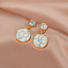 Load image into Gallery viewer, New Korean Statement Earrings for women White Cute Arcylic Geometric Dangle Drop Earings Brincos  Trend Fashion Jewelry
