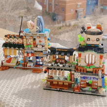 Load image into Gallery viewer, New LOZ Creative Sea Fish Food House Model Building Block MOC Retail Store With Figure Dolls Bricks Sets Boys Toys Kids Gifts

