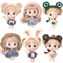 Load image into Gallery viewer, New Mini 1/12 Doll Ball-jointed Boy Girl OB11 Doll Curly Wig With Cute expression Face 10cm Surprise Dolls Toys Gift For Girls
