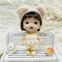 Load image into Gallery viewer, New Mini 1/12 Doll Cute Surprise Face Boy Girl OB11 Doll Blue Green Eyeballs with Clothes 10CM Dolls Toys Gift for Girls
