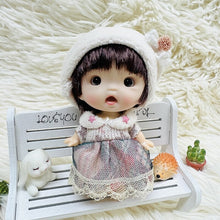 Load image into Gallery viewer, New Mini 1/12 Doll Cute Surprise Face Boy Girl OB11 Doll Blue Green Eyeballs with Clothes 10CM Dolls Toys Gift for Girls
