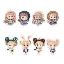 Load image into Gallery viewer, New OB11 Doll and Clothes Dress Up BJD 1/12 Doll Mini 10cm 13cm Dolls Ornaments Cute Face Toys
