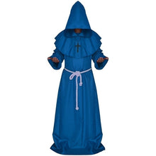 Load image into Gallery viewer, Plague Doctor Cosplay Costume Medieval Hooded Robe Steampunk Terror Mask Hat Adult Halloween Party Role Play Size S-XL
