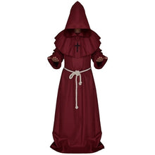 Load image into Gallery viewer, Plague Doctor Cosplay Costume Medieval Hooded Robe Steampunk Terror Mask Hat Adult Halloween Party Role Play Size S-XL
