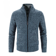Load image into Gallery viewer, Knitted Sweater Men Fashion Slim Fit Cardigan Men Causal Sweaters Coats Solid Single Breasted Cardigan men
