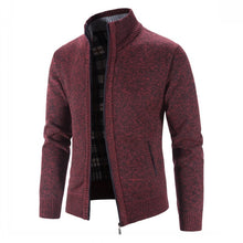 Load image into Gallery viewer, Knitted Sweater Men Fashion Slim Fit Cardigan Men Causal Sweaters Coats Solid Single Breasted Cardigan men

