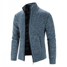 Load image into Gallery viewer, Knitted Sweater Men Fashion Slim Fit Cardigan Men Causal Sweaters Coats Solid Single Breasted Cardigan men
