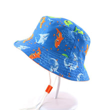 Load image into Gallery viewer, Summer Baby Bucket Hat UV Protection Boys Cap Children Panama Outdoor Beach Girls Sun Hat Cartoon Infant Fisherman Cap
